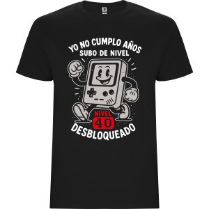 Camiseta Cumpleaños Retro Gamer Negra